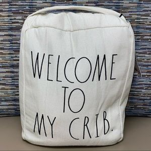 Rae Dunn WELCOME TO MY CRIB Doorstop / Decor